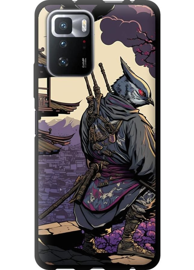 TPU черный чехол 'Птица воин' для Endorphone Xiaomi Redmi Note 10 Pro 5G (278078560)