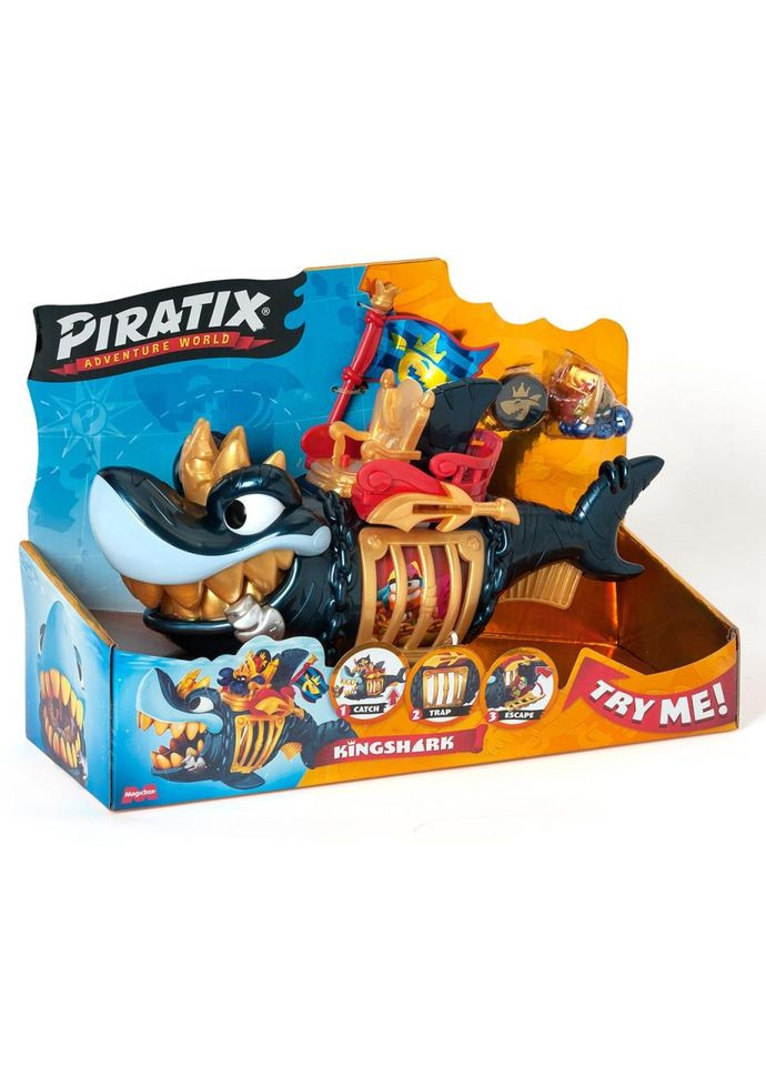 Детский игрушечный набор с фигурками "Королевская черная акула" PIRATIX PPXSP112IN11 No Brand (362570389)