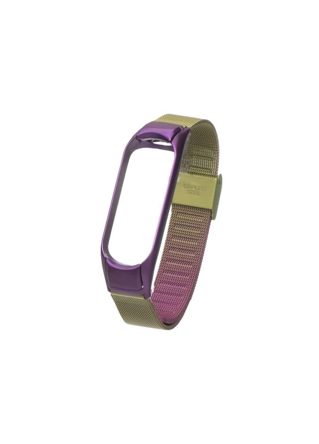 Ремінець для mi band 3 4 / ремінці на сяомі, ксіомі мі бенд / металевий ремінь до фітнес-браслету Xiaomi (334294882)