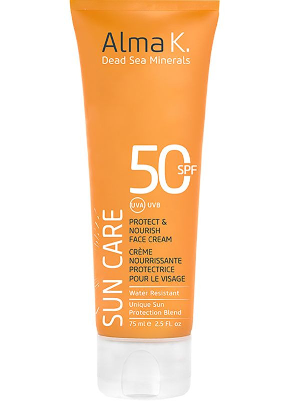 Крем солнцезащитный увлажняющий для лица SPF50, 75 мл Alma K (352188137)