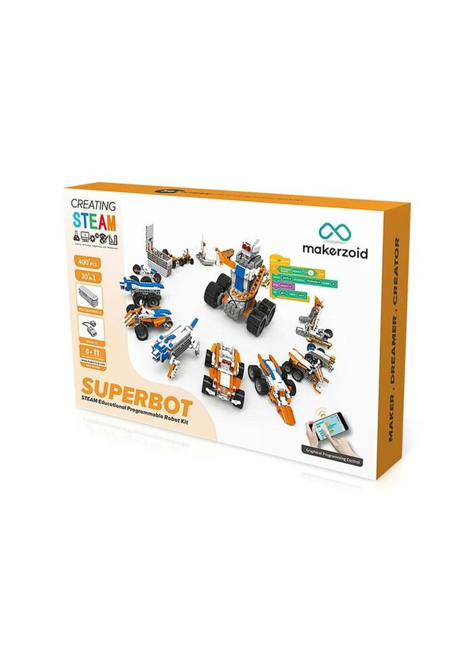 Конструктор Makerzoid Superbot Educational Building Blocks (MKZ-ID-SPB) No Brand (281425846)