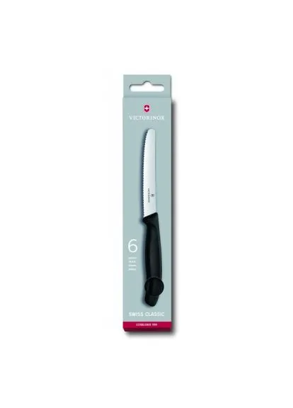 Набор ножей (6.7833.6) Victorinox SwissClassic TomatoSausage Set 6 шт Black комбинированные,