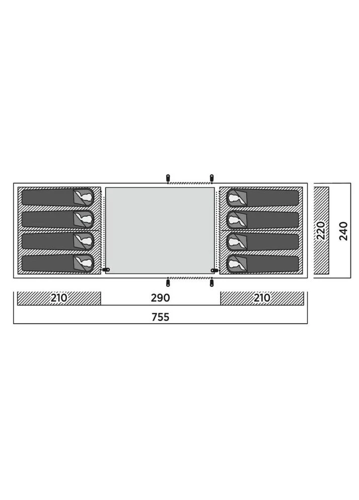 Намет Leka Twin 8 (120493) (931555) Easy Camp (394697618)
