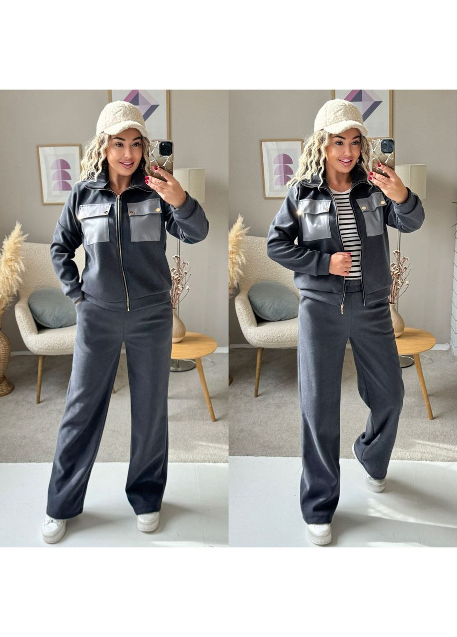 Костюм 315 вельвет на платному флісі,сорочка та штани Україна (368804670)