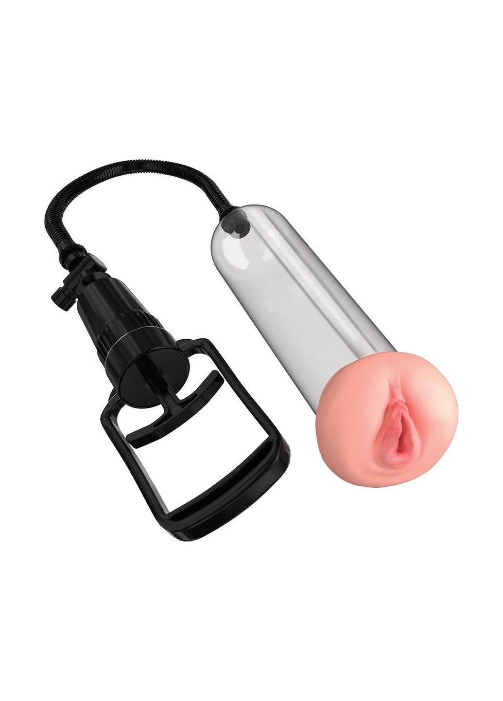 Вакуумная помпа для члена с насадкой Вагина прозрачная Pump Worx Beginner's Pussy Pipedream (382547390)