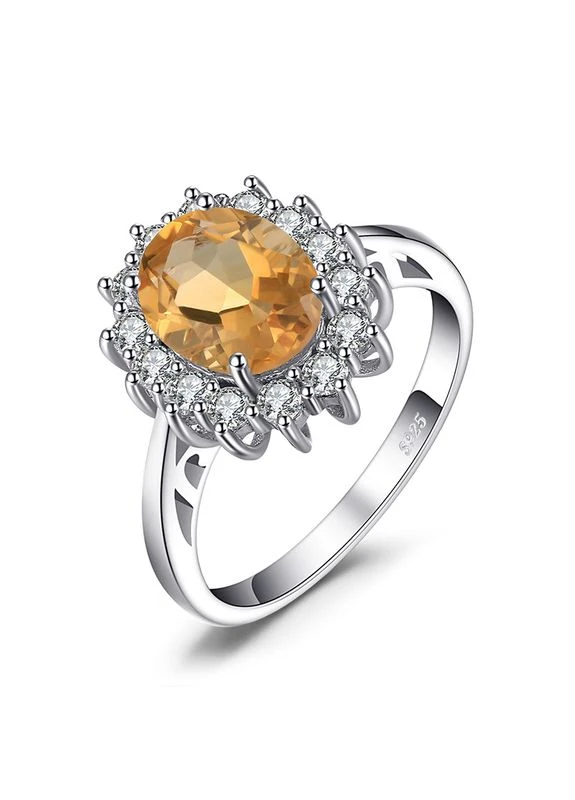Серебряное кольцо с бриллиантами. No Brand (331166062)