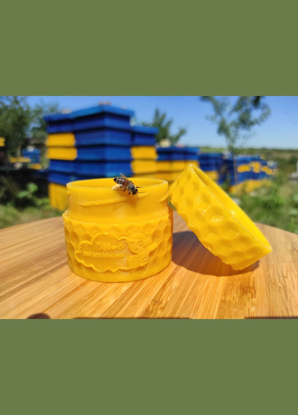 Восковая баночка 100 мл / Баночка из пчелиного воска МЕД ПОШТОЮ (322148928)