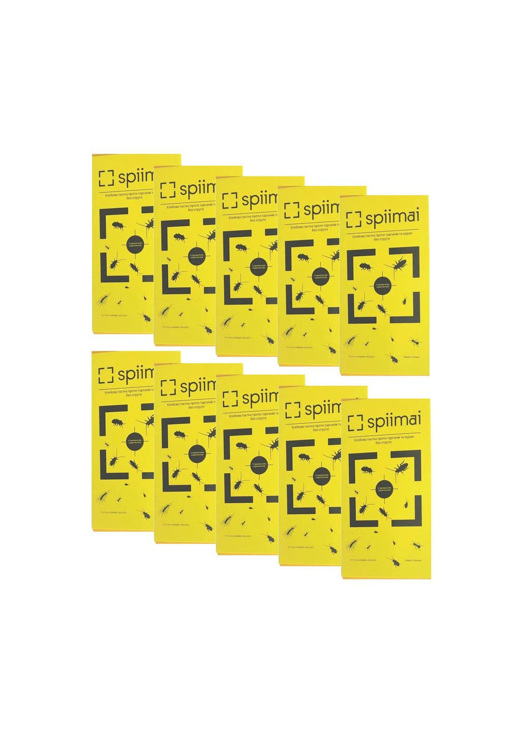 Клейова пастка 10шт проти тарганів і мурах СПІЙМАЙ Spiimai (372890526)