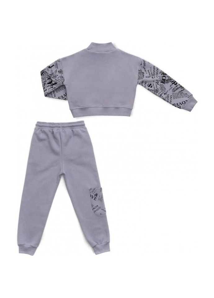 Спортивный костюм на флисе (16794-140G-gray) Toontoy (300856998)
