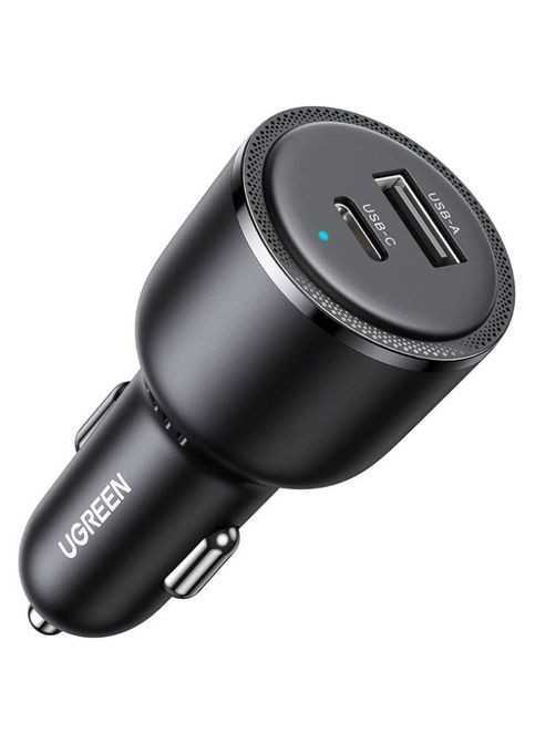 Автозарядка 2xUSB 63W (USBC+USB-A) QC 3.0 Черная (EC701) Ugreen (315434423)