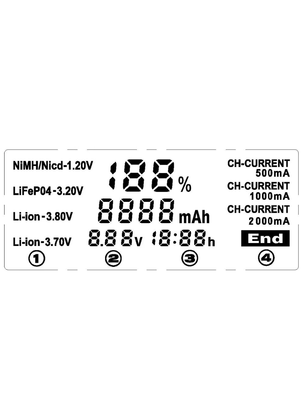 Lii-PD4 18650 Зарядное устройство для аккумуляторов 1,2 В 3,7 В NiMH 26650 21700 18350 18500 14500 AA AAA LiFePO4 батарей LiitoKala (370456172)