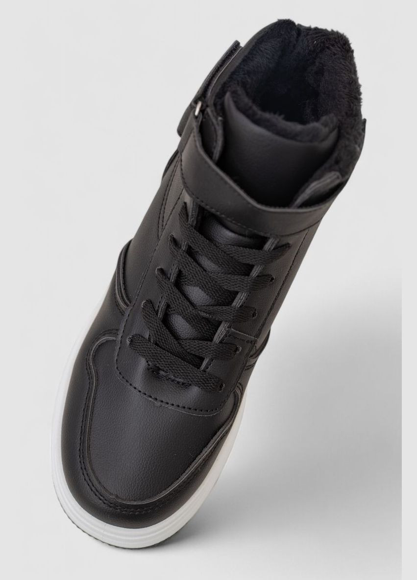 Кросівки жіночі зимові на хутрі Ager 248RAM04 чорно-білі демісезони (338370544)