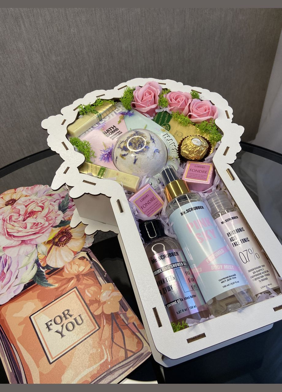 Подарунковий бокс для жінки “For You” — краса, турбота та ніжність в одній коробці! No Brand (340489883)