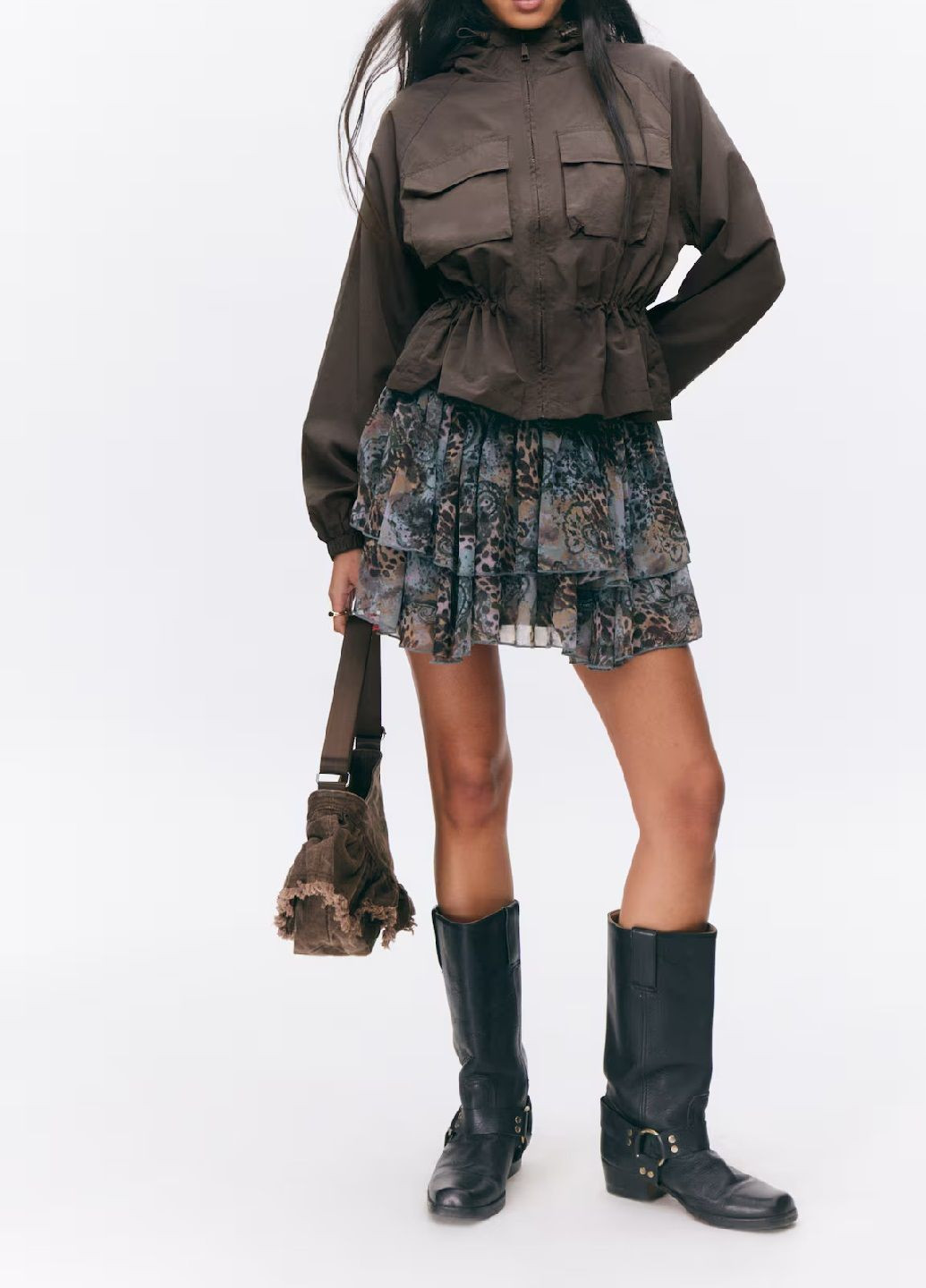 Темно-серая демисезонная куртка H&M