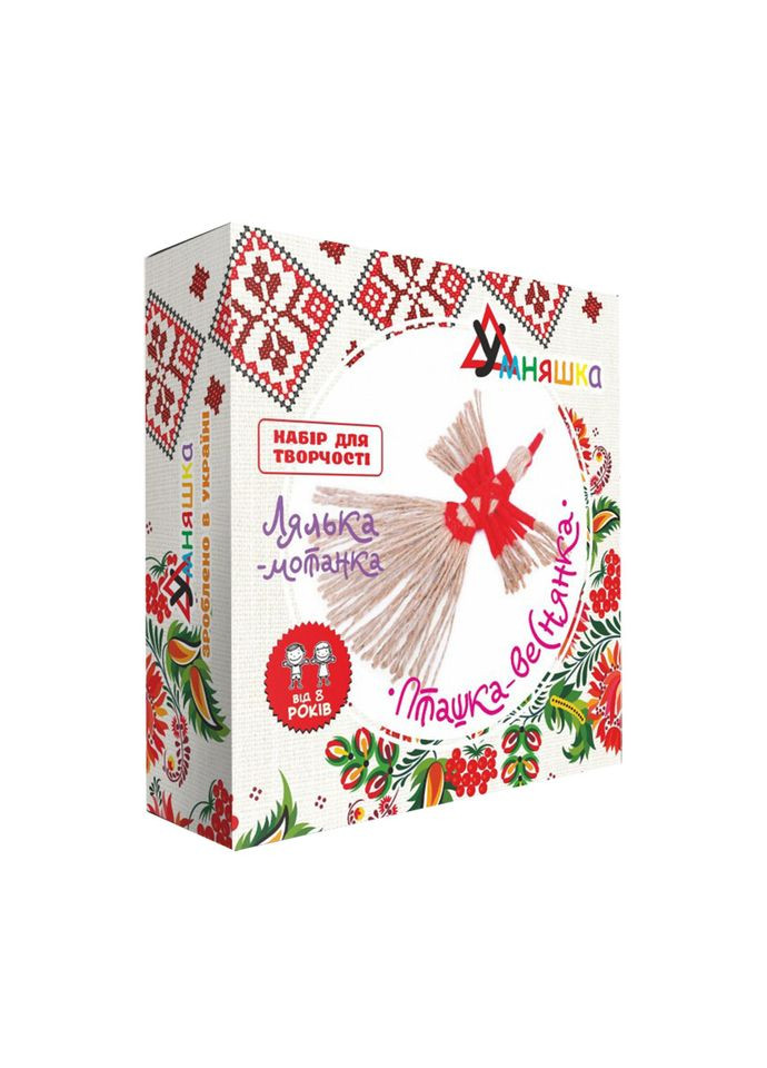 Детский набор для творчества. Кукла-мотанка "Птичка-веснушка" (НС-003) HC-003 от 8-ми лет УМНЯШКА (367967501)
