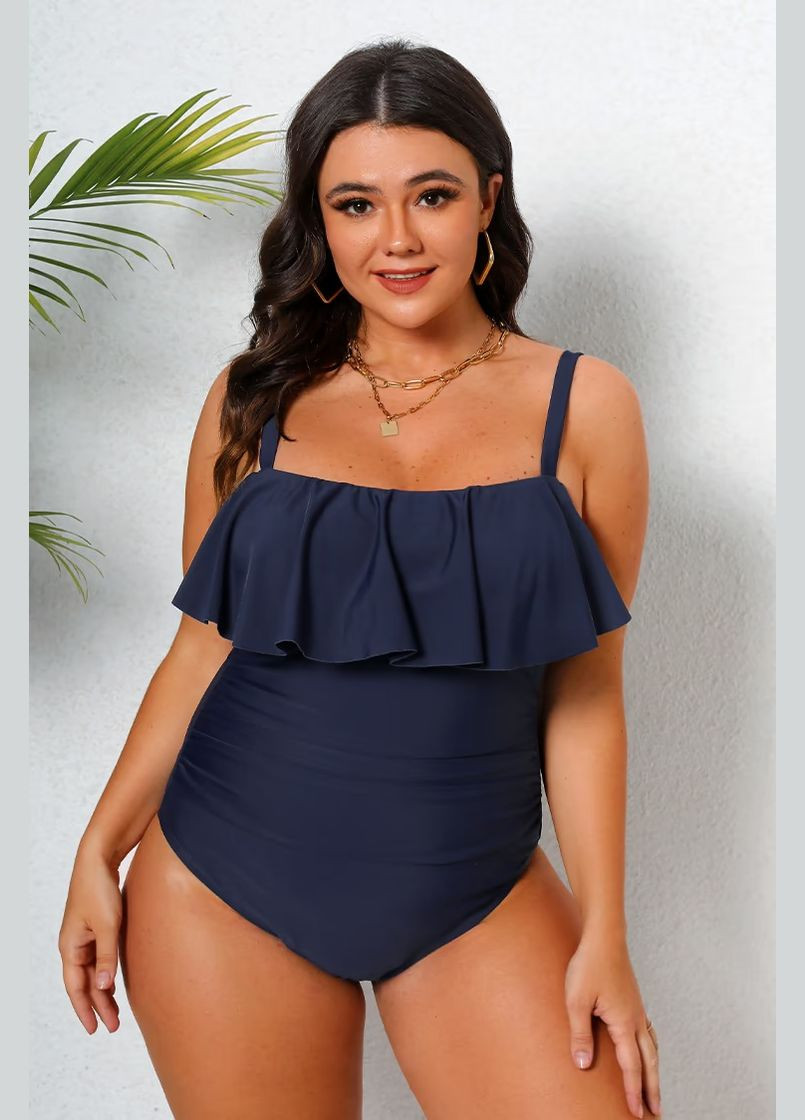 Темно-синий летний купальник CUPSHE