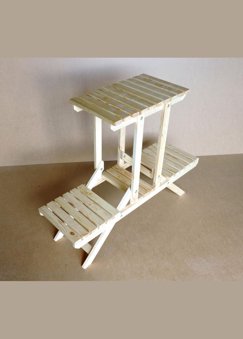 Подставка для цветов из дерева Майотта бланже (ЦВТ-0406) No Brand (328225865)