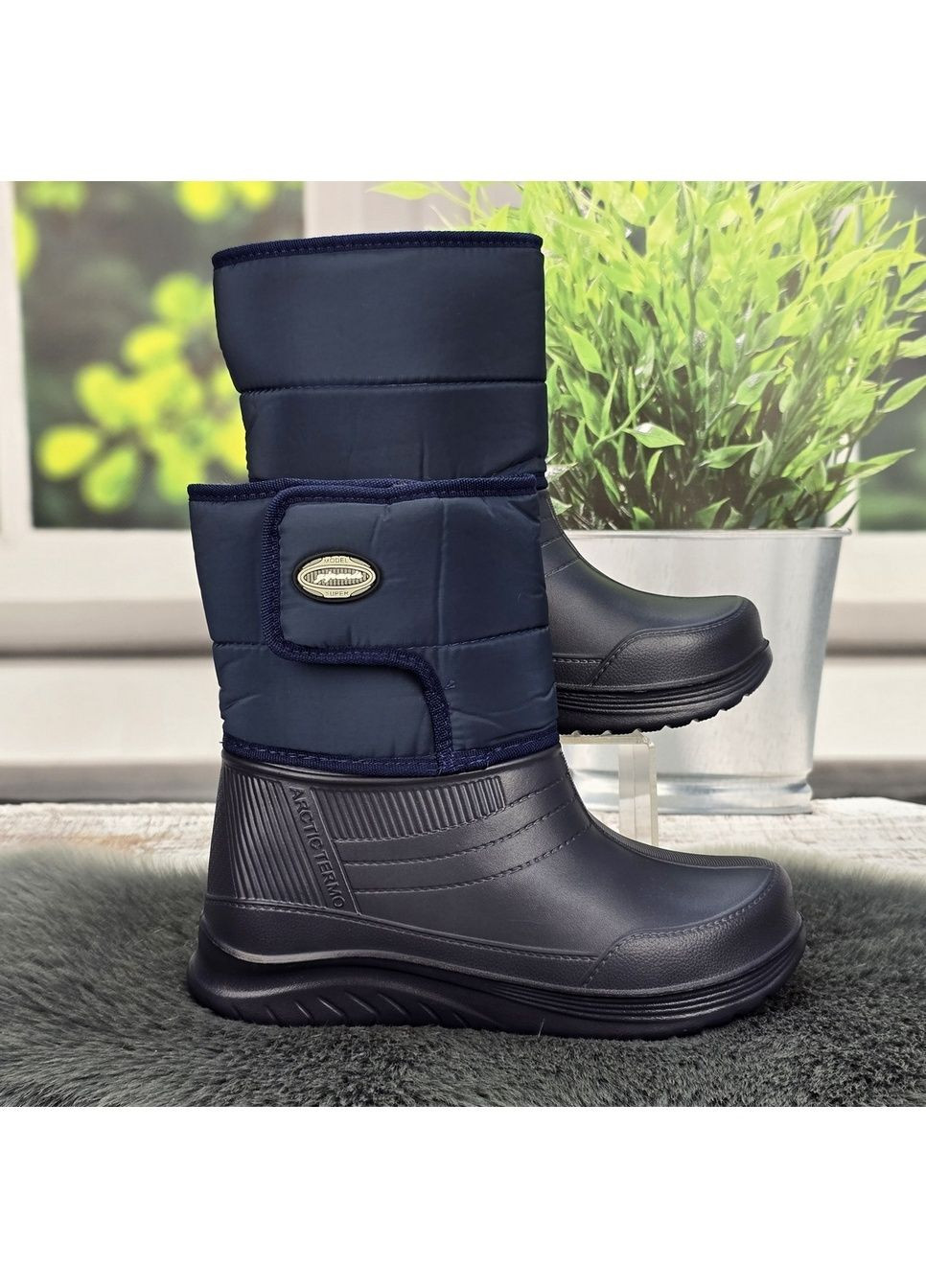 Чоботи жіночі зимові на пінковій калоші темно-фіолетові Gipanis (366290143)