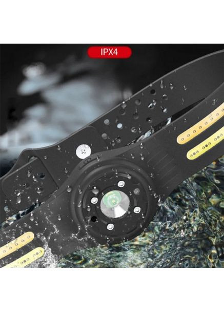 Фонарь налобный аккумуляторный T134-XPE-4COB водонепроницаемый корпус с датчиком движения 6 режимов Bailong (370606726)