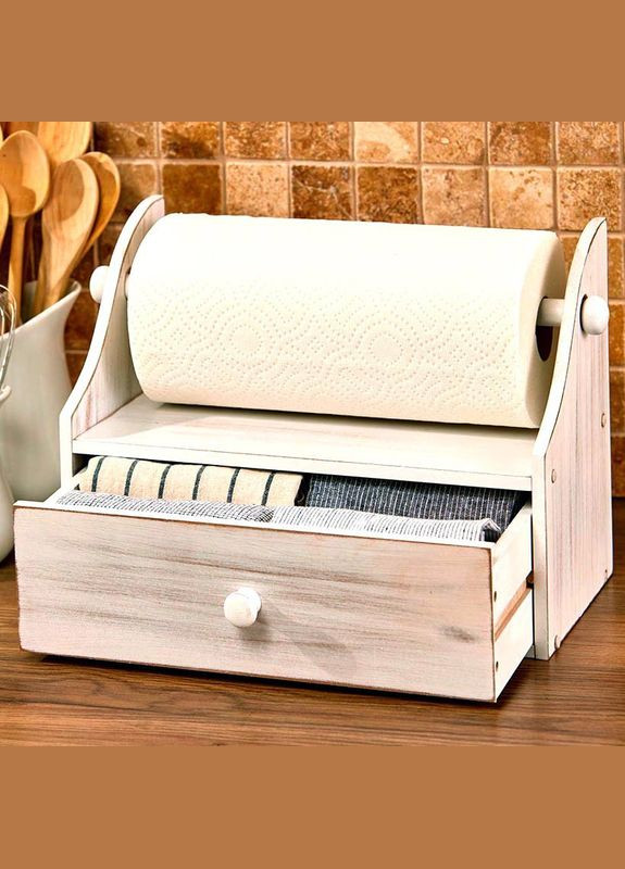 Тримач для паперових рушників з дерева Гектор браш (ДКП-002022) No Brand (327867253)