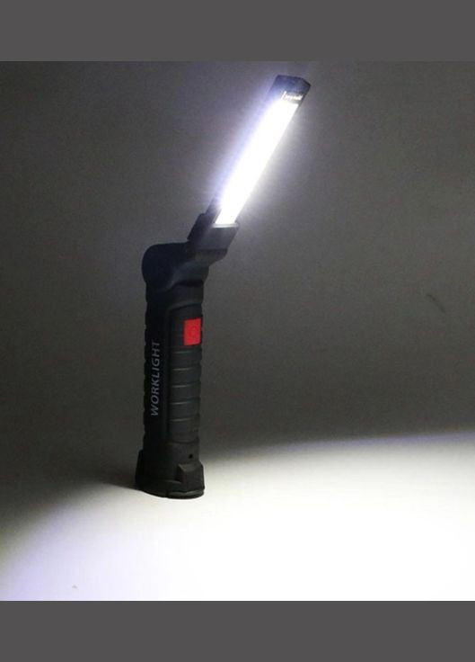Светильник с красным и белым светом WORKLIGHT W-52 для СТО с магнитом и крючком фонарь аккумуляторный 18650 WD (297330818)