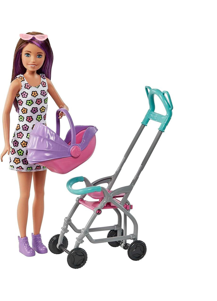 Игровой набор Кукла Барби Няня Skipper Babysitters с куклой, коляской и малышом Barbie (372600462)
