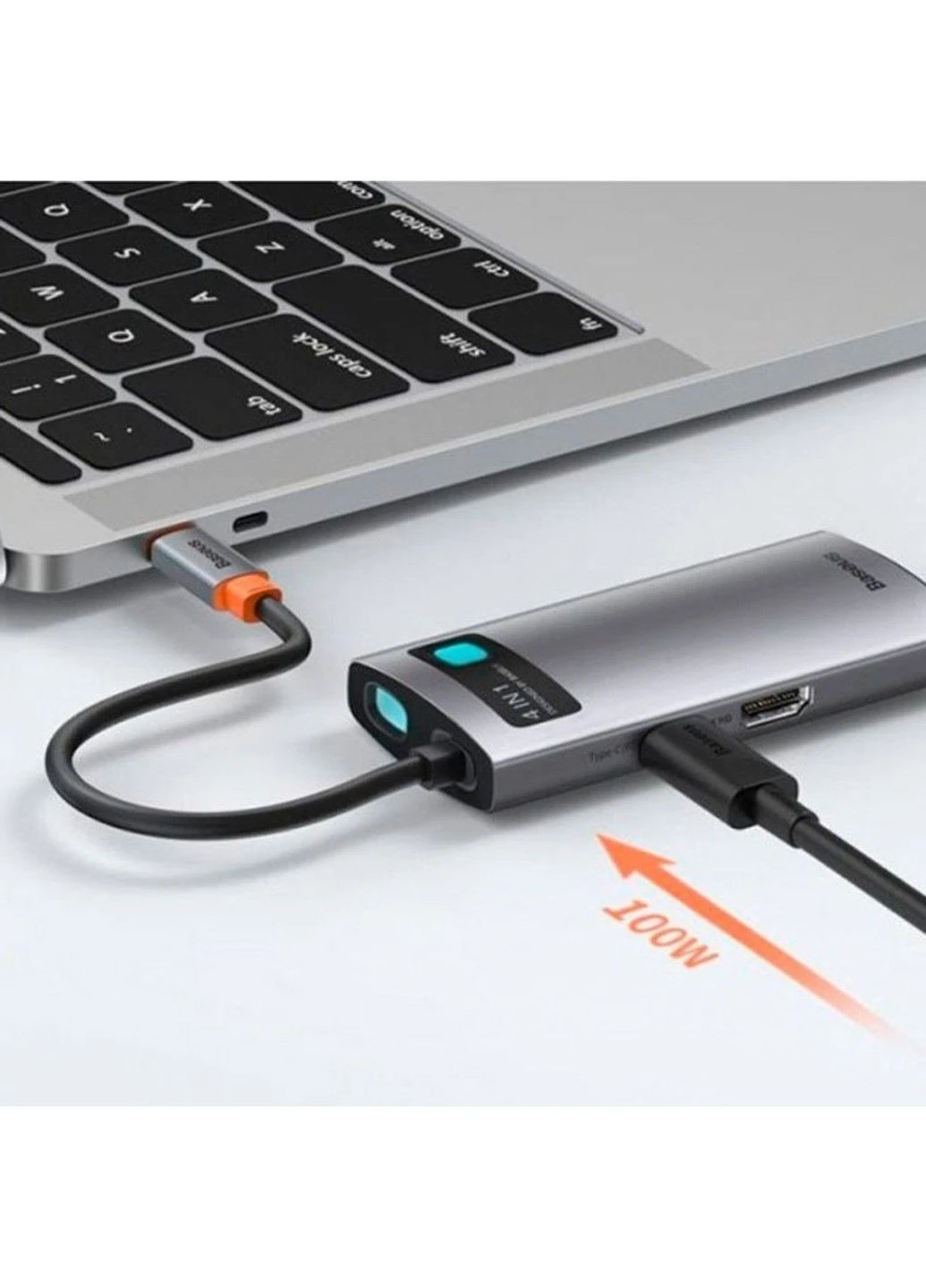 Уценка Переходник HUB Metal Gleam Series 4-in-1 Type-C (CAHUB-CY) Baseus (389307948)
