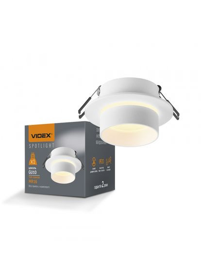 Светильник под лампу GU10 врезной Круглый Белый VLSPF11R-W (VL-SPF11R-W) Videx (305756263)