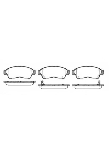 Колодки гальмівні дискові ПЕРЕДН TOYOTA CAMRY 91-,CARINA E 92-,CELICA 93-,COROLLA 92-97,RAV4 94-00 0402.02 Remsa (342412969)