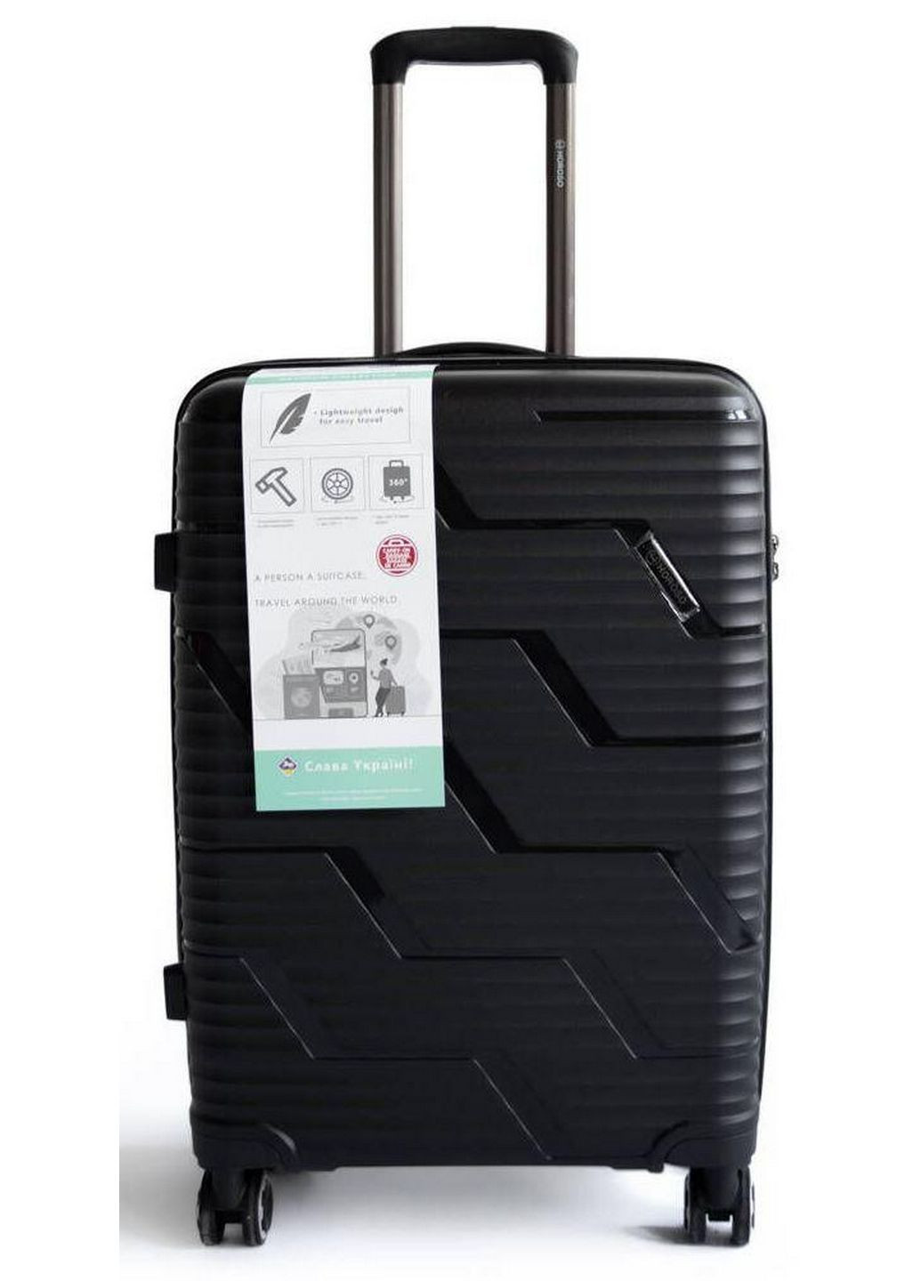 Пластикова велика валіза з полікарбонату 85L Horoso (279320019)