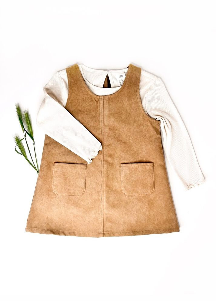 Коричневий комплект костюм 86 см коричневий артикул л984 H&M