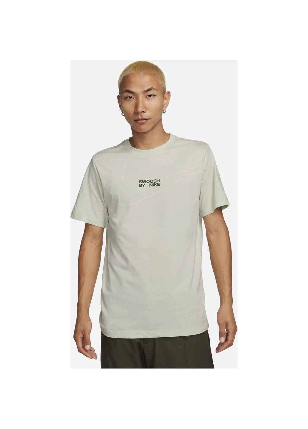 Сіра футболка m tee lbr big swoosh сіра fq3785-020 Nike