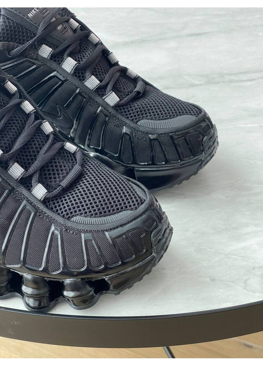 Кроссовки женские и мужские Nike Shox TL Black | Найк Шокс ТЛ черные No Brand чёрные демисезоны (362085058)