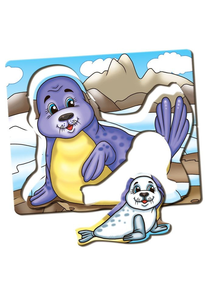 Дитяча розвиваюча гра Мами і малюки 81121 Північні тварини Київська фабрика іграшок (364131399)