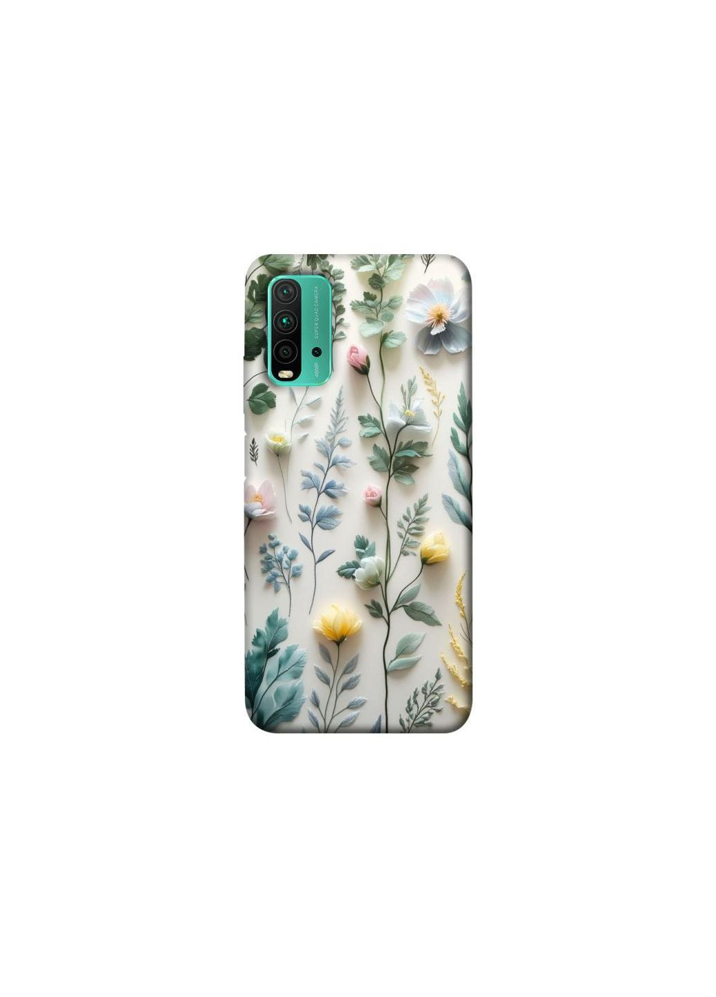 Чехол на Xiaomi Redmi Note 9 4G / Redmi 9 Power Floral design ver.4 Frontalka (361329552)