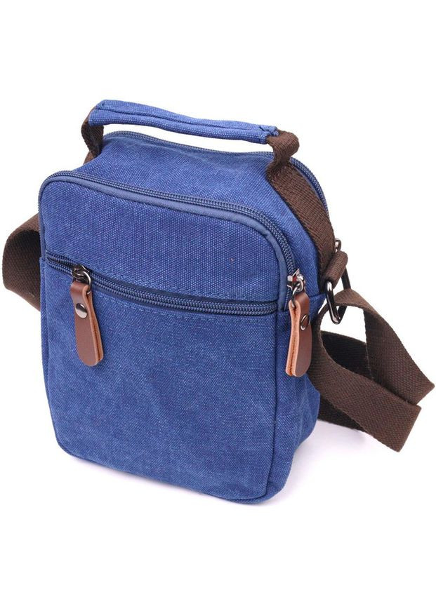 Спортивная сумка планшет через плечо мужская текстильная маленькая Синий 37609 Vintage (361660304)