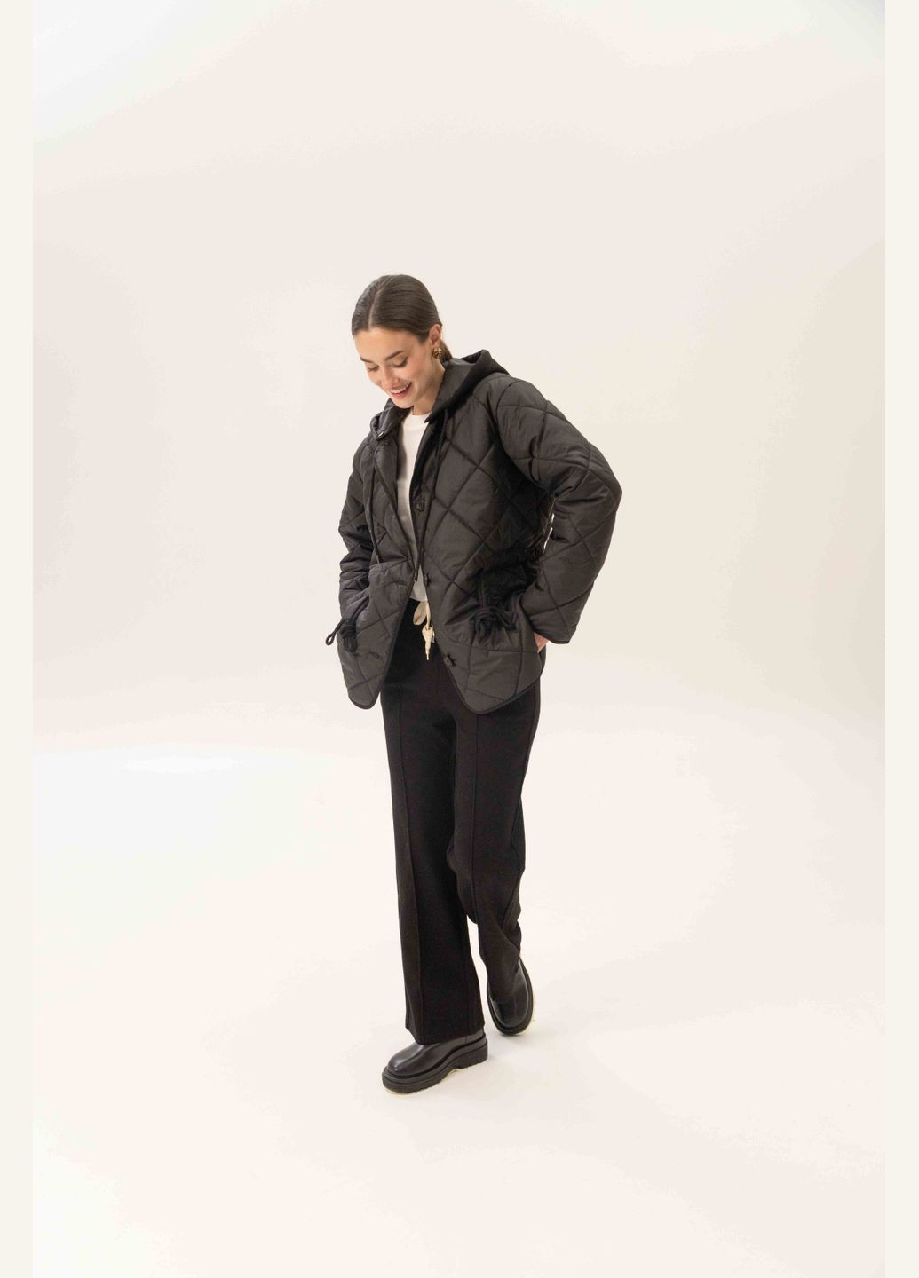 Черная демисезонная куртка черный демисезон повседневный Alberto Bini