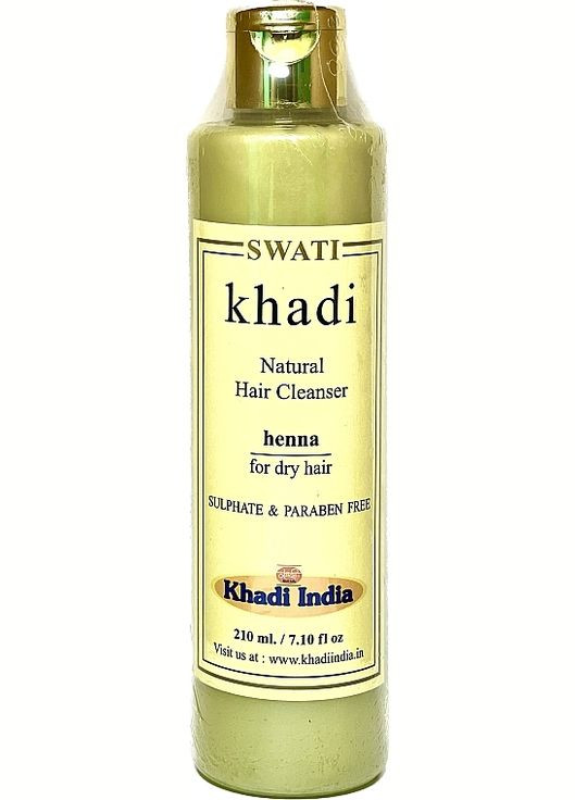Травяной шампунь-кондиционер для сухих волос "Хна" Herbal Hair Cleanser Henna 210ml (1228759-189163) Khadi Swati (368744675)