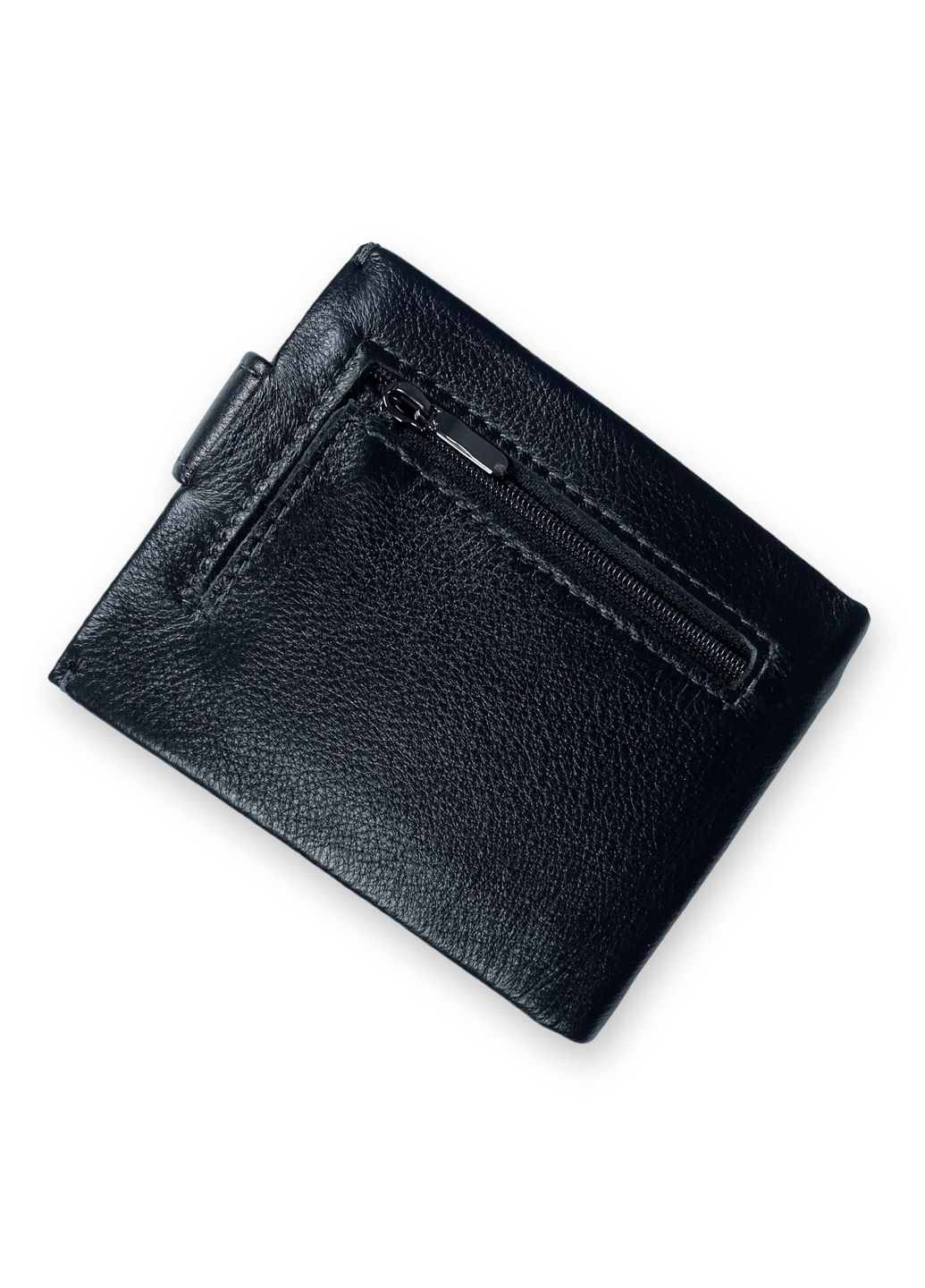 Чоловічий гаманець із затискачем шкіра 1 відділ 10 осередків для карток розмір: 12*10*2 см чорний Anil (266911543)