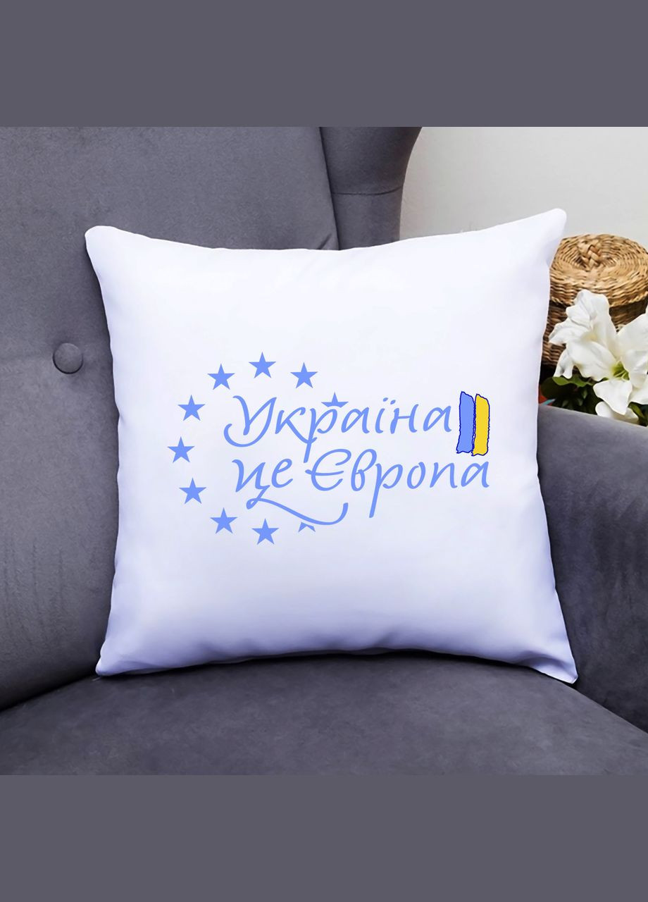 Декоративная подушка с принтом "Украина – это Европа" Push IT Кавун (316095698)