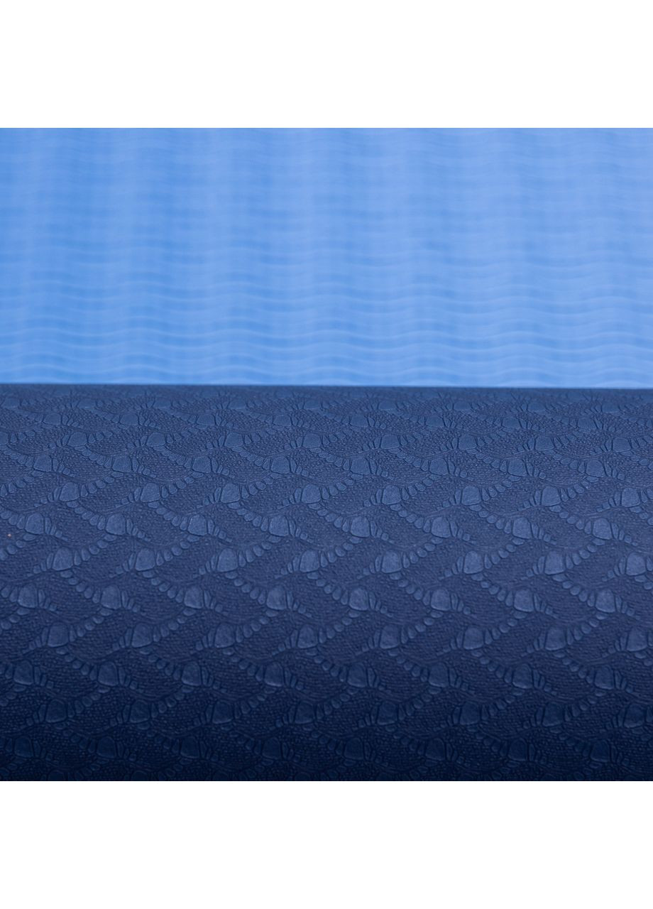 Коврик для йоги нескользящий 173×58 см Синий HP-42-10BL Yiwu (370802157)