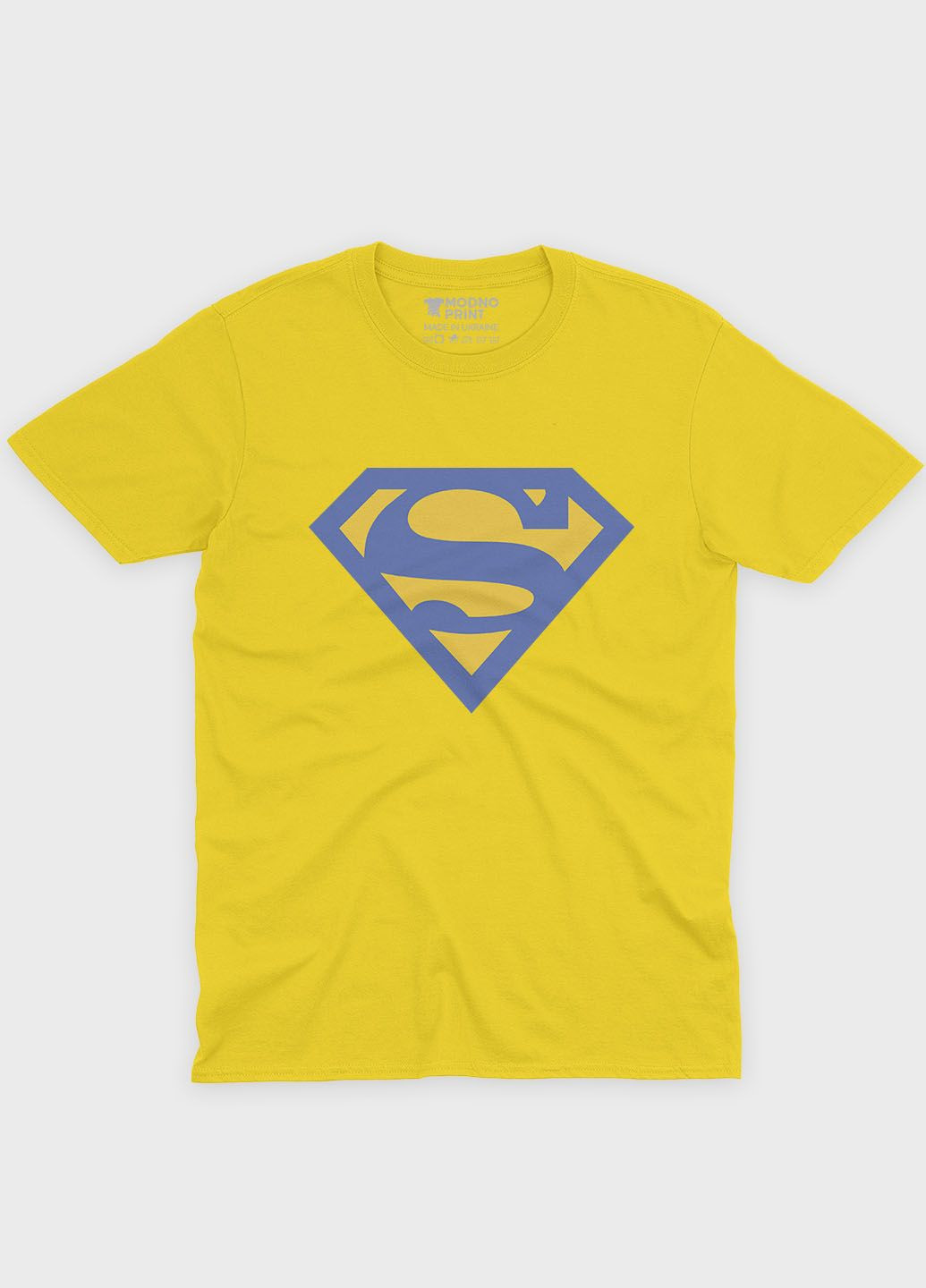 Жовта демісезонна футболка для дівчинки з патріотичним принтом (ts001-3-sun-005-1-060-g) Modno