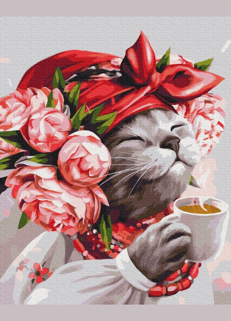 Картина за номерами на підрамнику Киця господинька marysha_art Brushme (317258328)