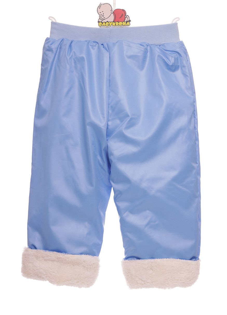 Блакитний зимній костюм із довгим рукавом для хлопчика трава із зайчиком блакитний 86 см (27429) BABYKROHA