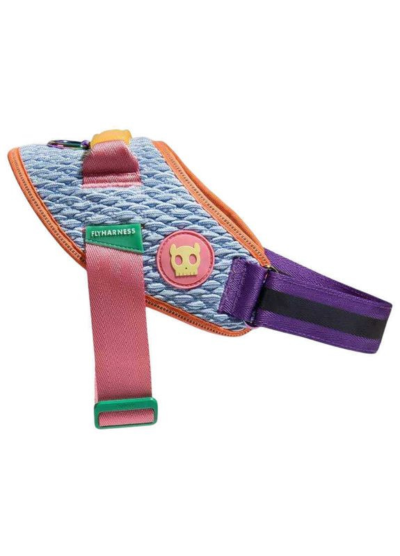 FlyHarness Galaxy - Шлея з ручкою та світловідбивачами для собак середніх та великих порід - Size 4 / 62-86х67-92 см Zee.Dog (365279560)