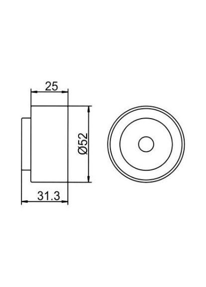 Ролик натяжний KIA RIO (вир-во ) GT20060 GMB (366118010)