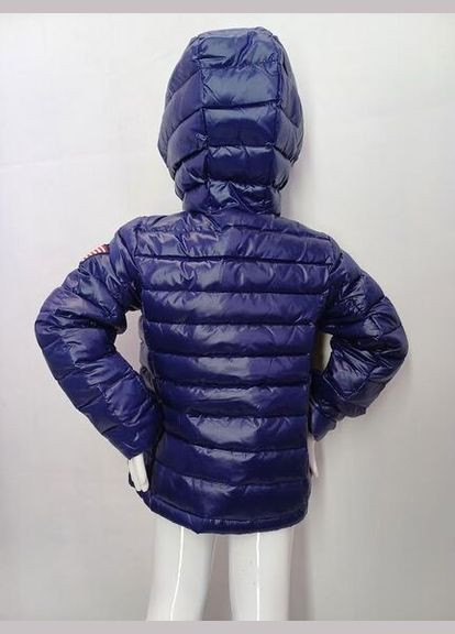 Синяя демисезонная куртка пуховик Ralph Lauren