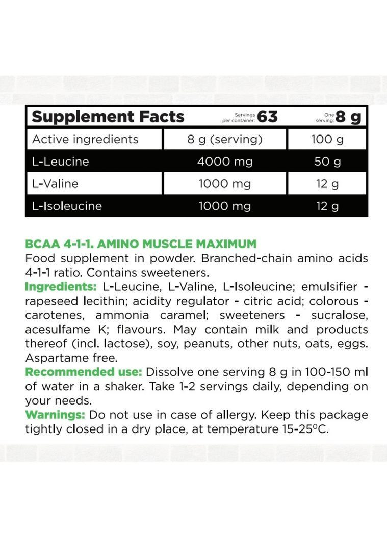 Амінокислоти ВСАА 4:1:1 Польща 0,5 кг Pink Lemonade TNT (372006623)