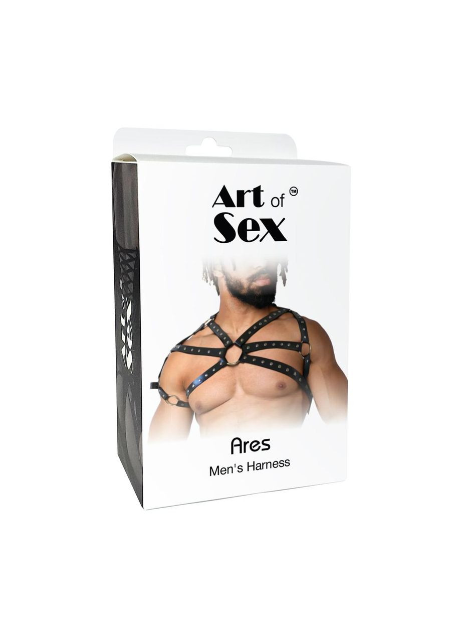 Мужская портупея Art of Sex - Ares, натуральная кожа, цвет Черный, размер XS-M No Brand (303911316)