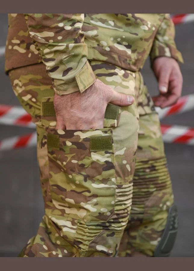 Літній тактичний костюм 511 Mission Мультикам ріп-стоп з наколінниками для полювання та активного відпочинку No Brand (315880136)